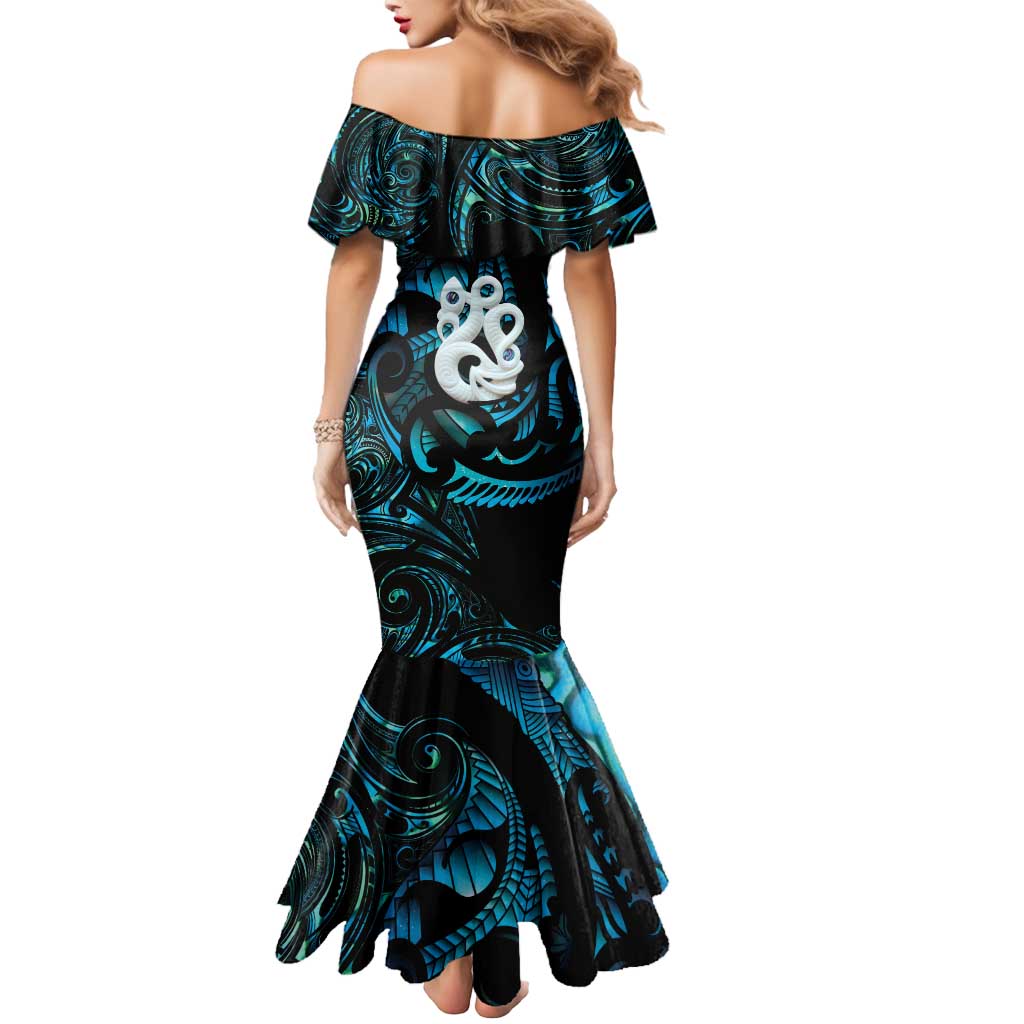 Manaia New Zealand Matariki Mermaid Dress NZ Paua Shell Maori Art LT14 - Polynesian Pride