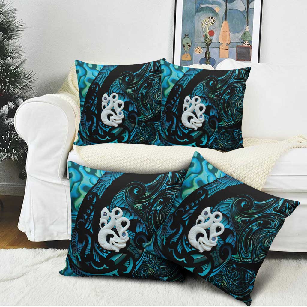 Manaia New Zealand Matariki Pillow Cover NZ Paua Shell Maori Art LT14 - Polynesian Pride
