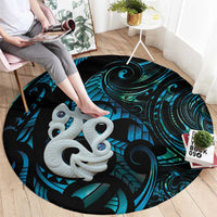 Manaia New Zealand Matariki Round Carpet NZ Paua Shell Maori Art LT14 - Polynesian Pride