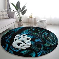 Manaia New Zealand Matariki Round Carpet NZ Paua Shell Maori Art LT14 - Polynesian Pride