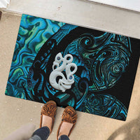 Manaia New Zealand Matariki Rubber Doormat NZ Paua Shell Maori Art LT14 - Polynesian Pride