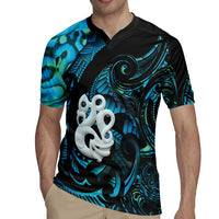 Manaia New Zealand Matariki Rugby Jersey NZ Paua Shell Maori Art LT14 - Polynesian Pride