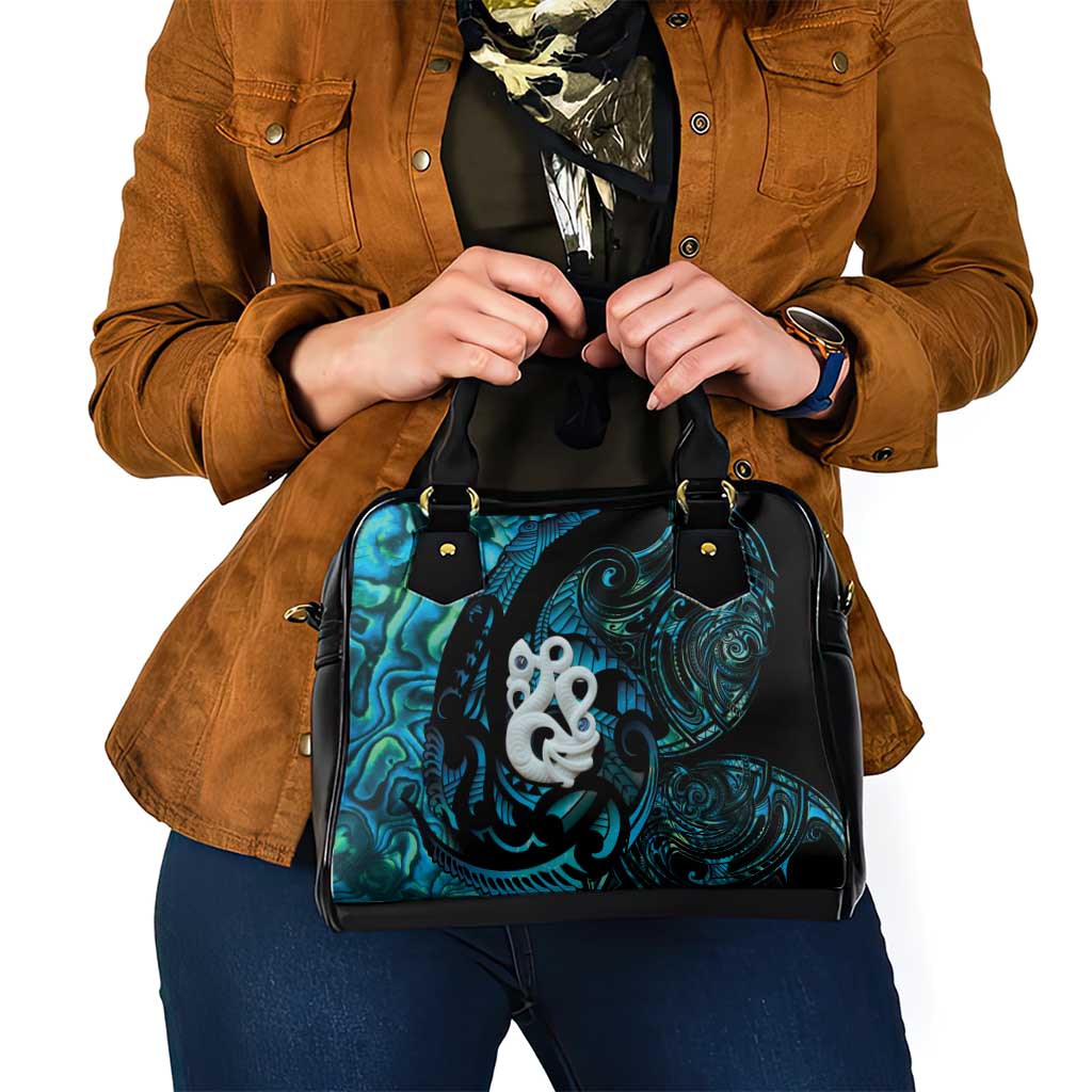 Manaia New Zealand Matariki Shoulder Handbag NZ Paua Shell Maori Art LT14 - Polynesian Pride