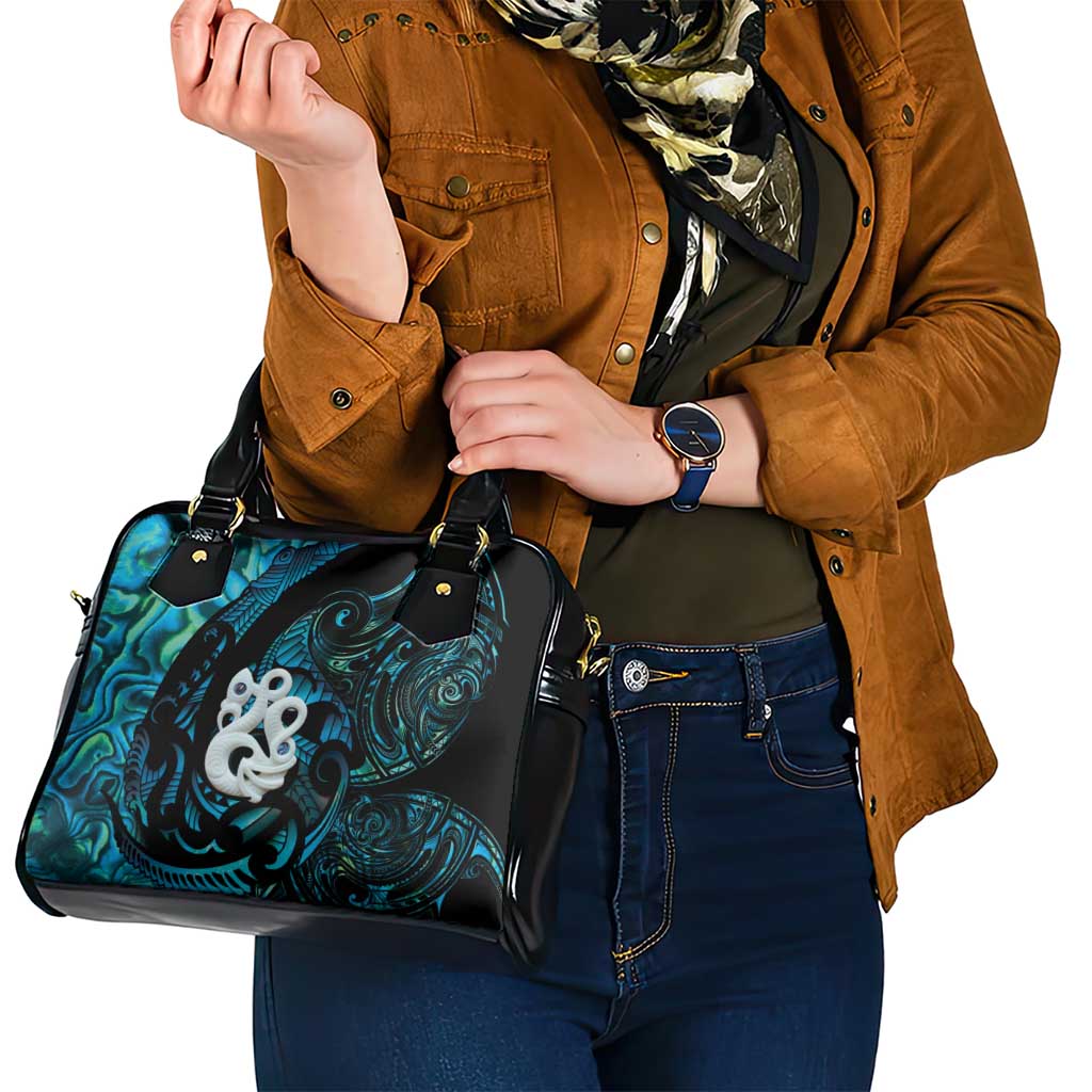 Manaia New Zealand Matariki Shoulder Handbag NZ Paua Shell Maori Art LT14 - Polynesian Pride