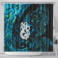 Manaia New Zealand Matariki Shower Curtain NZ Paua Shell Maori Art LT14 - Polynesian Pride