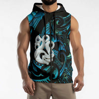 Manaia New Zealand Matariki Sleeveless Zip Hoodie NZ Paua Shell Maori Art LT14 - Polynesian Pride