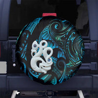 Manaia New Zealand Matariki Spare Tire Cover NZ Paua Shell Maori Art LT14 No hole Turquoise - Polynesian Pride