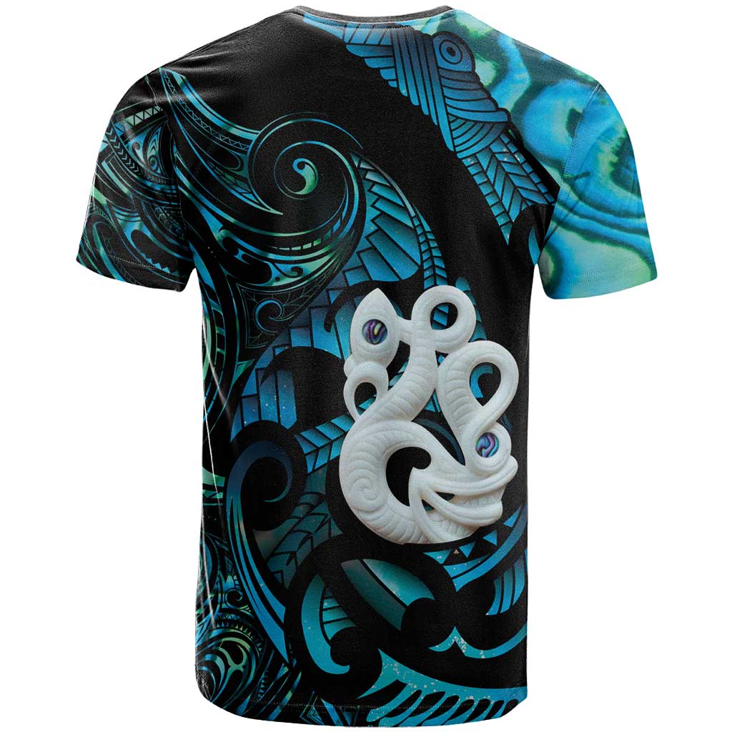 Manaia New Zealand Matariki T Shirt NZ Paua Shell Maori Art LT14 - Polynesian Pride