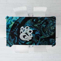 Manaia New Zealand Matariki Tablecloth NZ Paua Shell Maori Art LT14 Turquoise - Polynesian Pride