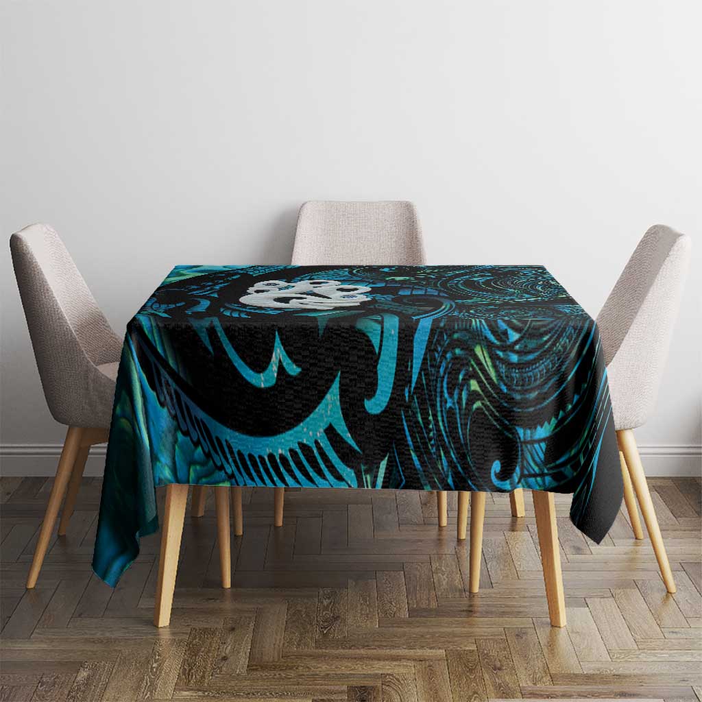 Manaia New Zealand Matariki Tablecloth NZ Paua Shell Maori Art LT14 - Polynesian Pride