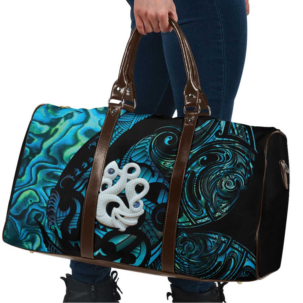 Manaia New Zealand Matariki Travel Bag NZ Paua Shell Maori Art LT14 - Polynesian Pride