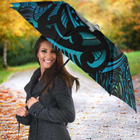 Manaia New Zealand Matariki Umbrella NZ Paua Shell Maori Art LT14 - Polynesian Pride