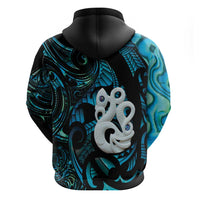 Manaia New Zealand Matariki Zip Hoodie NZ Paua Shell Maori Art LT14 - Polynesian Pride