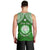 Personalised Marshall Islands Men Tank Top Green Polynesian Tribal Mix Coat Of Arms LT14 - Polynesian Pride