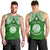 Personalised Marshall Islands Men Tank Top Green Polynesian Tribal Mix Coat Of Arms LT14 - Polynesian Pride