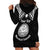 Personalised Marshall Islands Hoodie Dress Black Polynesian Tribal Mix Coat Of Arms LT14 - Polynesian Pride