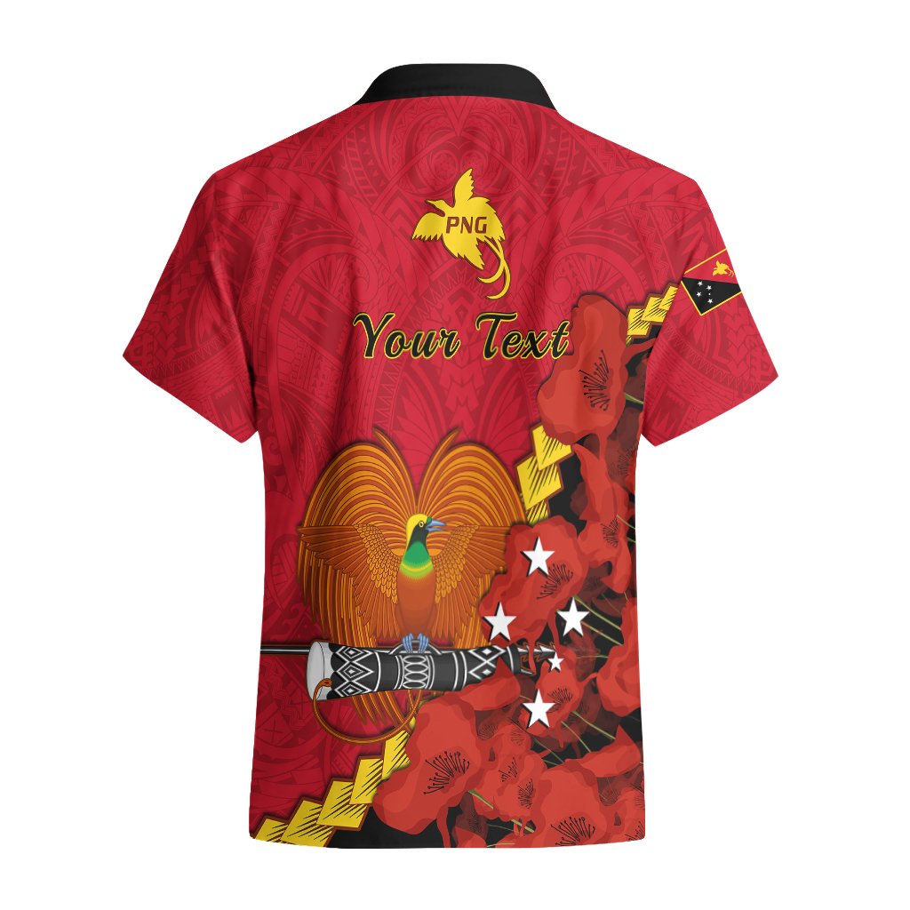 Personalised Remembrance Day PNG Hawaiian Shirt Papua New Guinea We Will Remember Them LT14 - Polynesian Pride