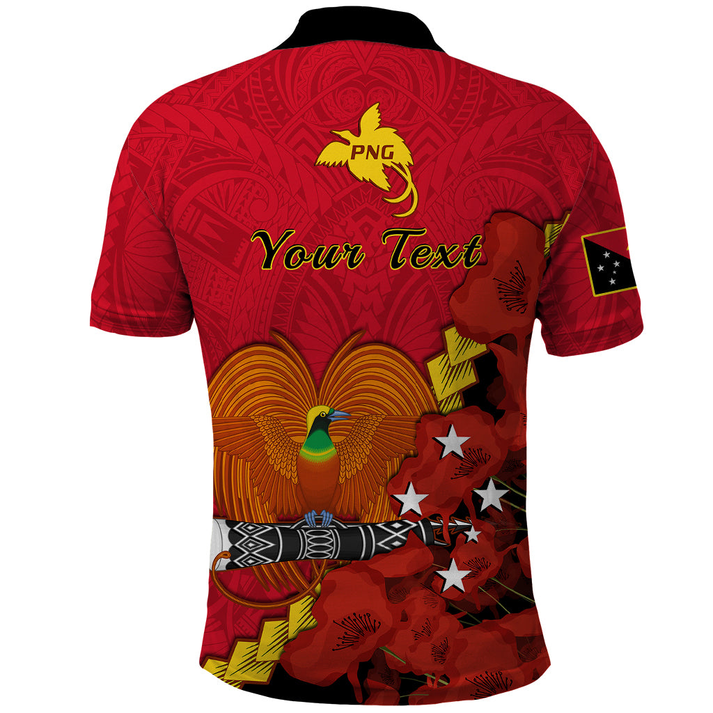Custom Remembrance Day PNG Polo Shirt Papua New Guinea We Will Remember Them LT14 - Polynesian Pride