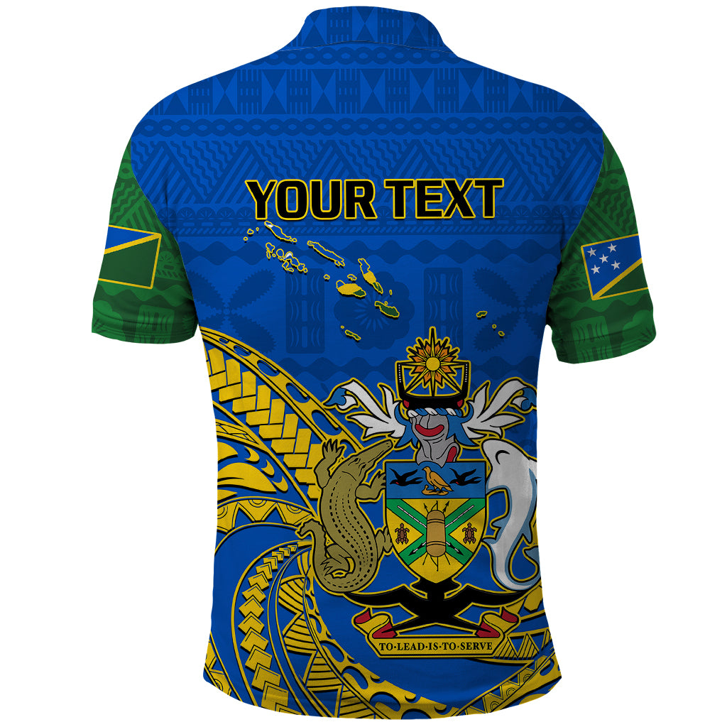 Custom Independence Day Solomon Islands Polo Shirt Happy 45th Anniversary LT14 - Polynesian Pride