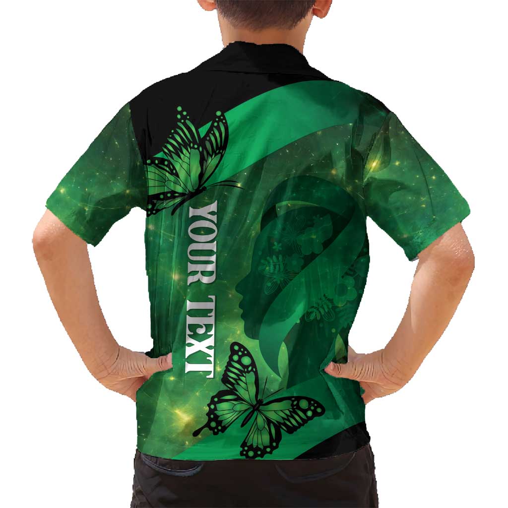 Personalised World Mental Health Awareness Month Family Matching Puletasi and Hawaiian Shirt Warriors Brave Strong Galaxy Vibes