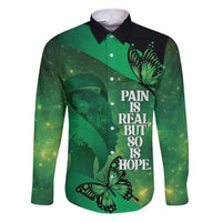 Personalised World Mental Health Awareness Month Family Matching Puletasi and Hawaiian Shirt Warriors Brave Strong Galaxy Vibes