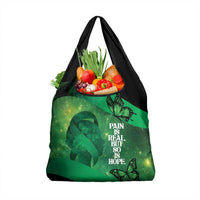 World Mental Health Awareness Month Grocery Bag Warriors Brave Strong Galaxy Vibes LT14 1-pack One Size Green - Polynesian Pride
