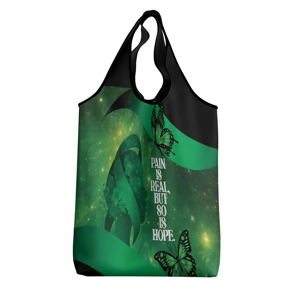 World Mental Health Awareness Month Grocery Bag Warriors Brave Strong Galaxy Vibes LT14 - Polynesian Pride