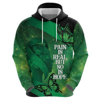 Personalised World Mental Health Awareness Month Hoodie Warriors Brave Strong Galaxy Vibes