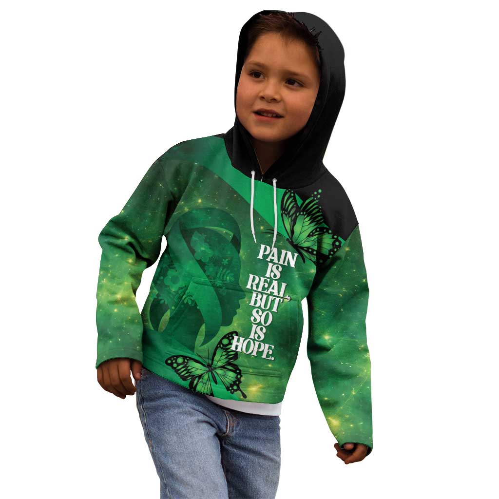 Personalised World Mental Health Awareness Month Kid Hoodie Warriors Brave Strong Galaxy Vibes