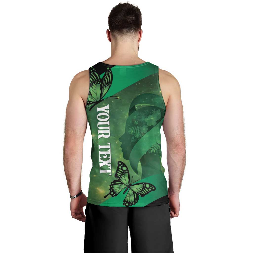 Personalised World Mental Health Awareness Month Men Tank Top Warriors Brave Strong Galaxy Vibes LT14 - Polynesian Pride