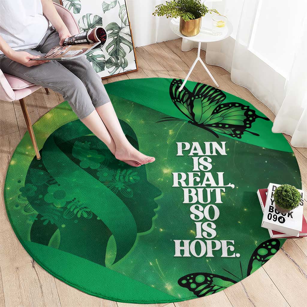 World Mental Health Awareness Month Round Carpet Warriors Brave Strong Galaxy Vibes