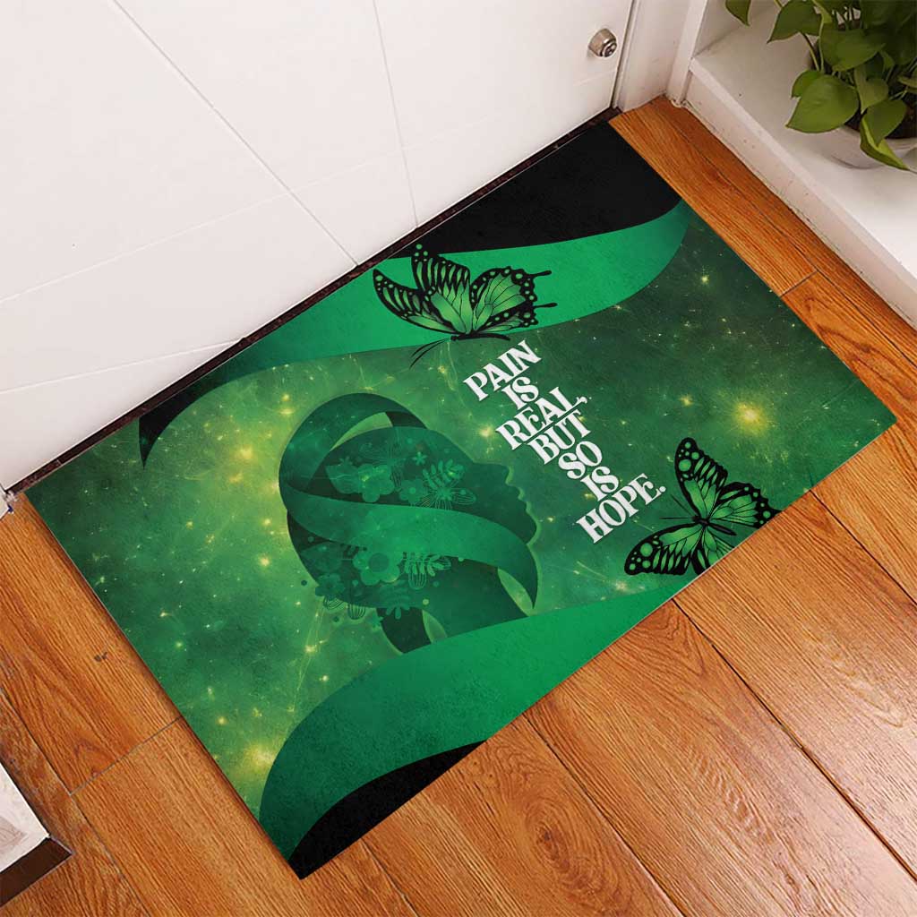 World Mental Health Awareness Month Rubber Doormat Warriors Brave Strong Galaxy Vibes LT14 - Polynesian Pride