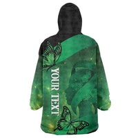 Personalised World Mental Health Awareness Month Wearable Blanket Hoodie Warriors Brave Strong Galaxy Vibes LT14 - Polynesian Pride