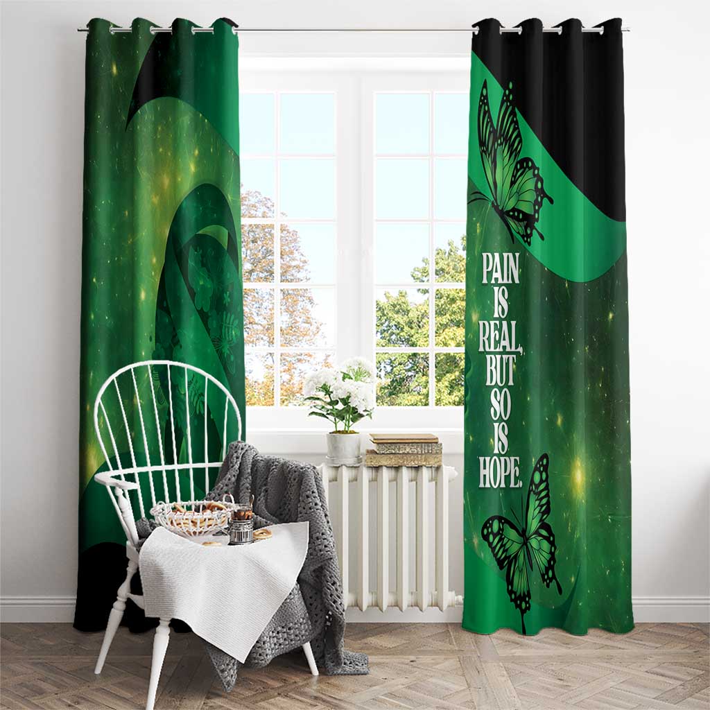 World Mental Health Awareness Month Window Curtain Warriors Brave Strong Galaxy Vibes