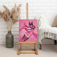 Polynesia Breast Cancer Awareness Month Canvas Wall Art Pink Ribbon Mix Butterflies LT14 - Polynesian Pride