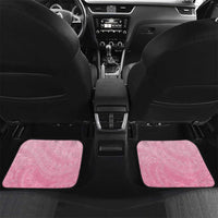 Polynesia Breast Cancer Awareness Month Car Mats Pink Ribbon Mix Butterflies LT14 Set 2pcs - Back Pink - Polynesian Pride