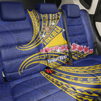 Personalised Tokelau Tokehega Day Back Car Seat Cover Tokelauan Tatau Flag Color - Polynesian Pride