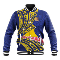 Personalised Tokelau Tokehega Day Baseball Jacket Tokelauan Tatau Flag Color - Polynesian Pride