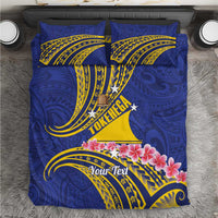 Personalised Tokelau Tokehega Day Bedding Set Tokelauan Tatau Flag Color - Polynesian Pride