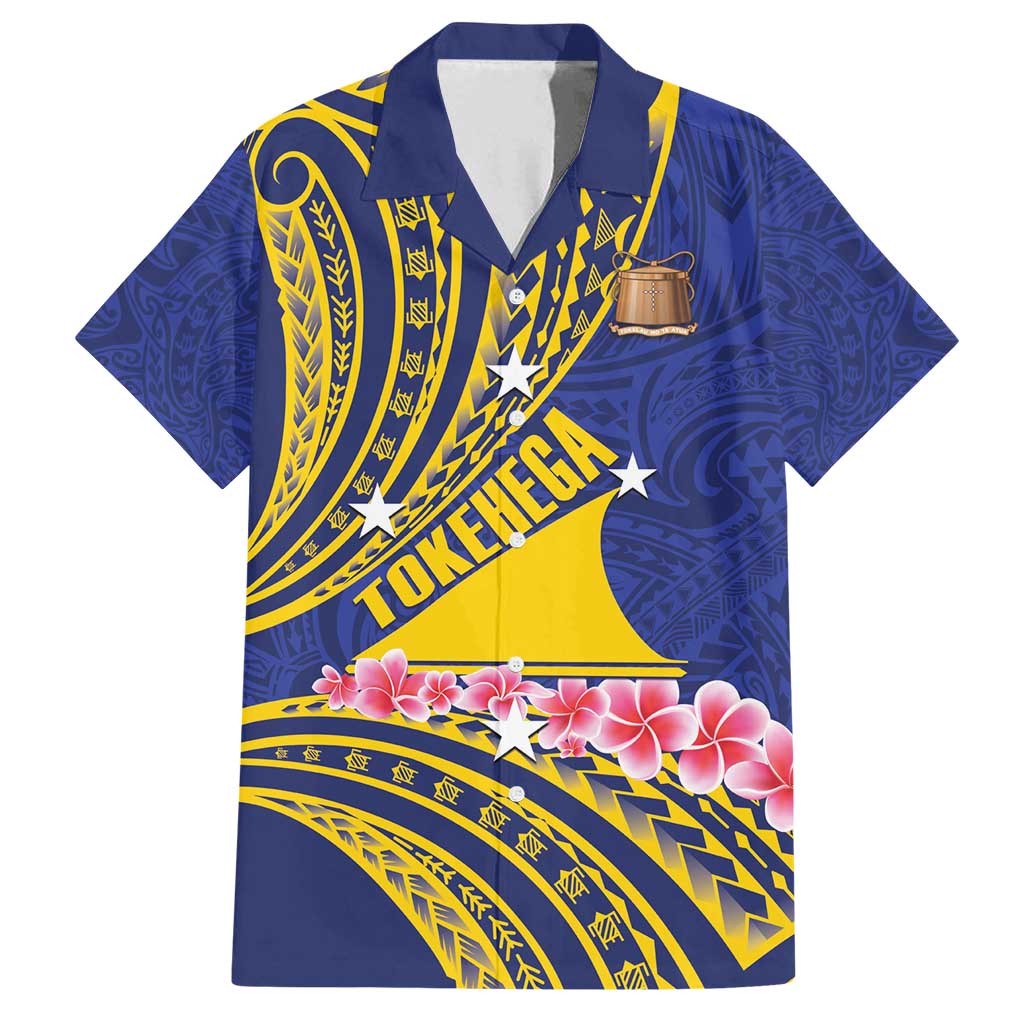 Personalised Tokelau Tokehega Day Family Matching Puletasi and Hawaiian Shirt Tokelauan Tatau Flag Color - Polynesian Pride