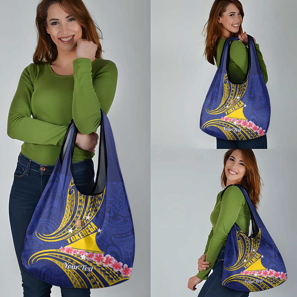 Personalised Tokelau Tokehega Day Grocery Bag Tokelauan Tatau Flag Color - Polynesian Pride