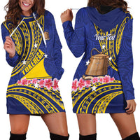 Personalised Tokelau Tokehega Day Hoodie Dress Tokelauan Tatau Flag Color - Polynesian Pride