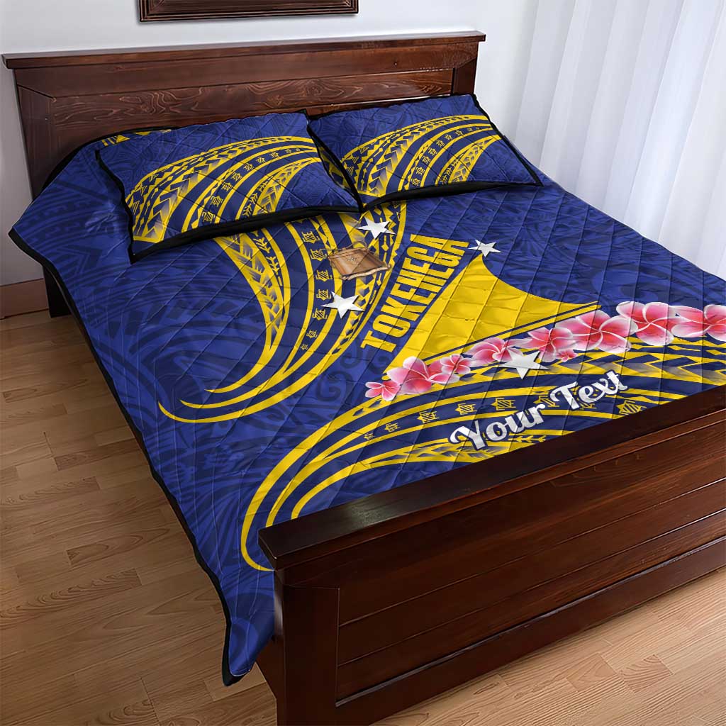 Personalised Tokelau Tokehega Day Quilt Bed Set Tokelauan Tatau Flag Color - Polynesian Pride