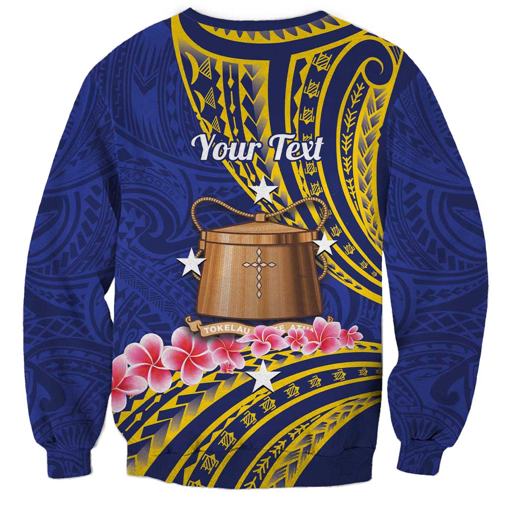 Personalised Tokelau Tokehega Day Sweatshirt Tokelauan Tatau Flag Color - Polynesian Pride