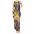 Personalised Tokelau Tokehega Day Tank Maxi Dress Tokelauan Tatau Flag Color - Polynesian Pride