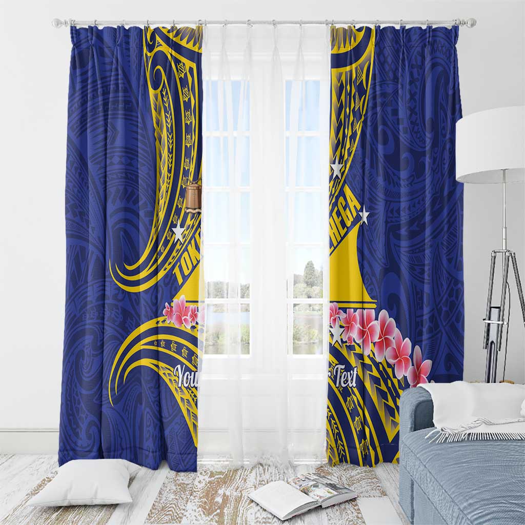 Personalised Tokelau Tokehega Day Window Curtain Tokelauan Tatau Flag Color - Polynesian Pride