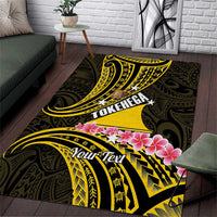 Personalised Tokelau Tokehega Day Area Rug Tokelauan Tatau Black Color - Polynesian Pride