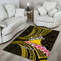 Personalised Tokelau Tokehega Day Area Rug Tokelauan Tatau Black Color - Polynesian Pride