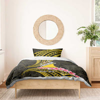 Personalised Tokelau Tokehega Day Bedding Set Tokelauan Tatau Black Color - Polynesian Pride