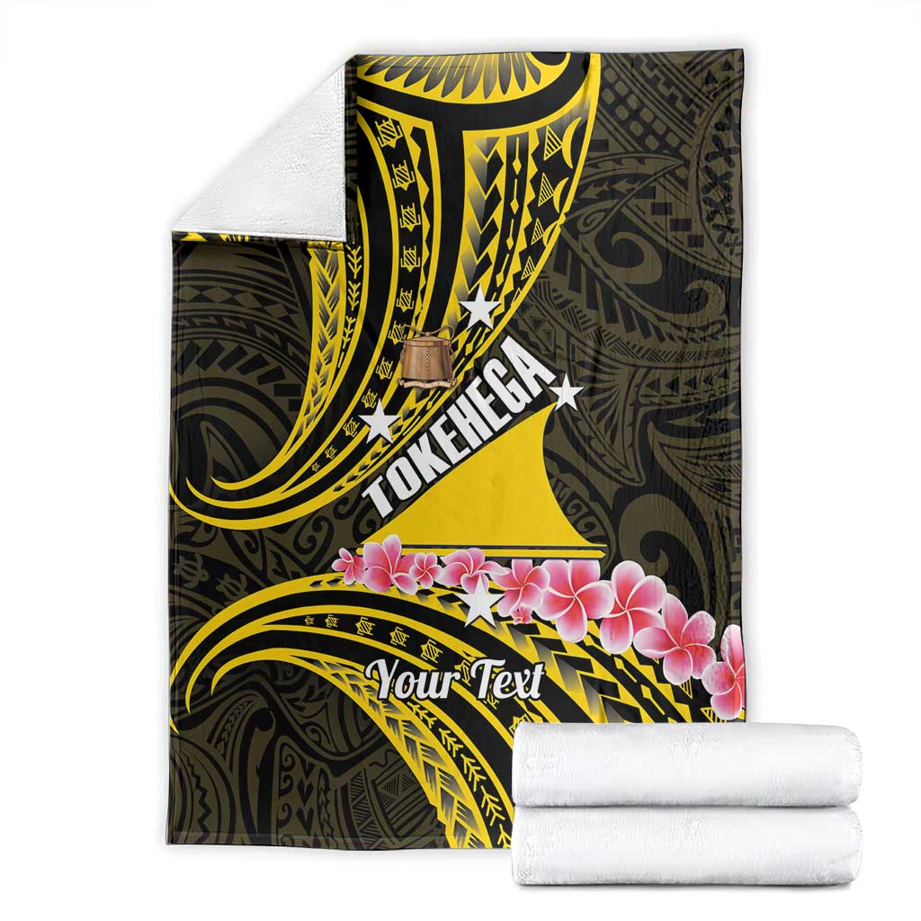 Personalised Tokelau Tokehega Day Blanket Tokelauan Tatau Black Color - Polynesian Pride